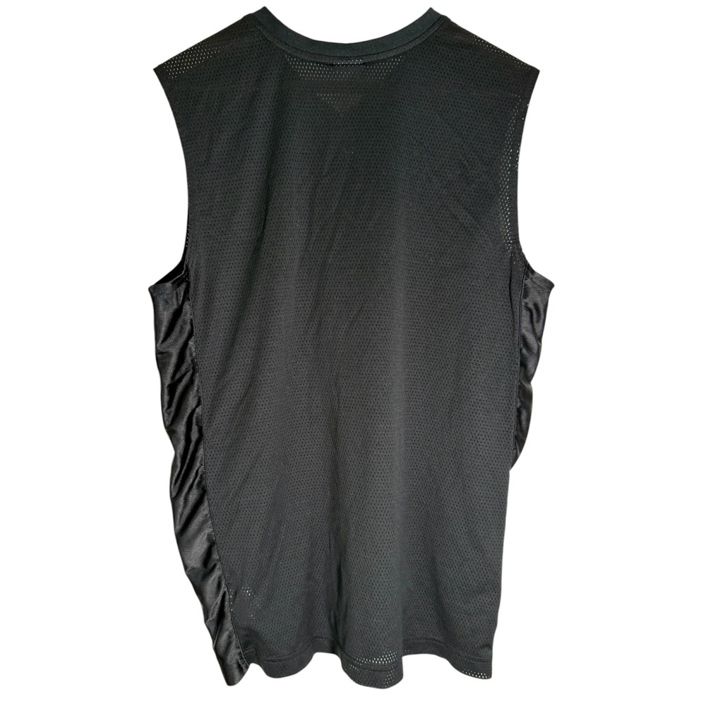 Vintage Y2K Nike Men's Center Swoosh Mesh Basketball Tank‎ Top Black Large - Picture 4 of 4